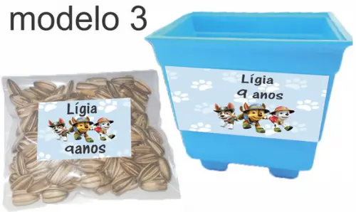 Kit Vaso e Semente-patrulha Canina