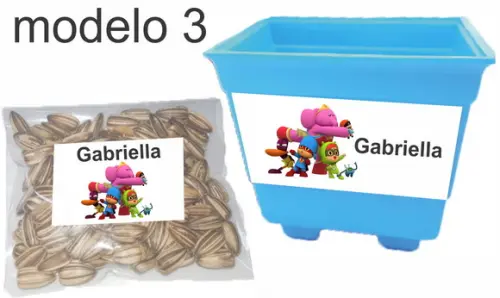 Kit Vaso e Semente-pocoyo