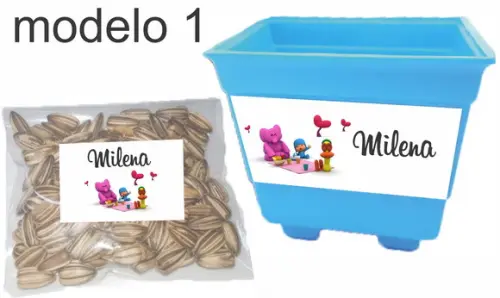 Kit Vaso e Semente-pocoyo