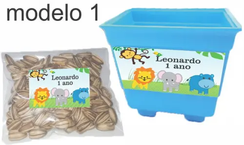 Kit Vaso e Semente-safari