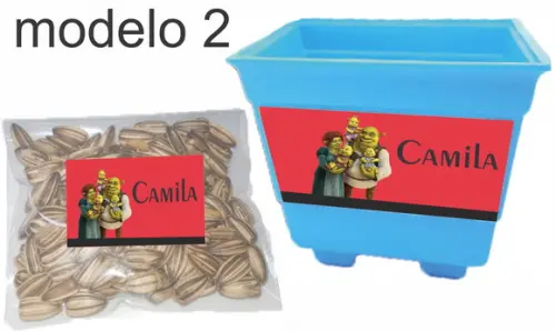 Kit Vaso e Semente-shrek