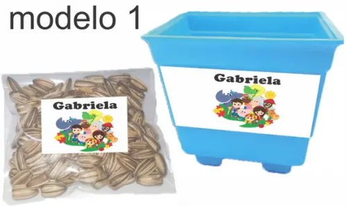 Kit Vaso e Semente-sitio do Pica Pau Amarelo