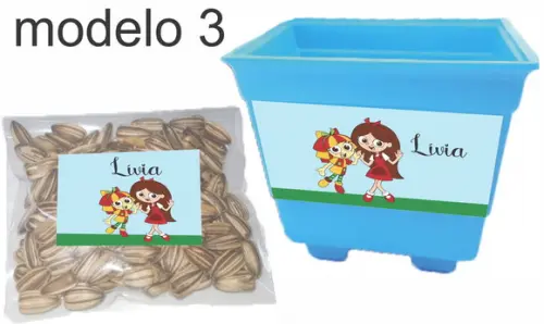 Kit Vaso e Semente-sitio do Pica Pau Amarelo