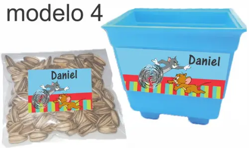 Kit Vaso e Semente-tom e Jerry