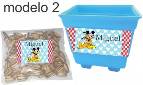 Kit Vaso e Semente-turma do Mickey