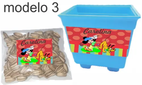 Kit Vaso e Semente-turma do Mickey