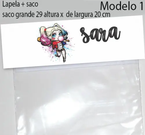 Lapela e Saco Grande-arlequina