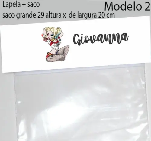 Lapela e Saco Grande-arlequina