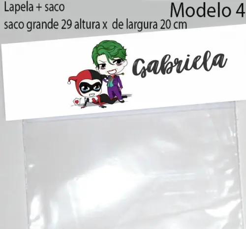 Lapela e Saco Grande-arlequina