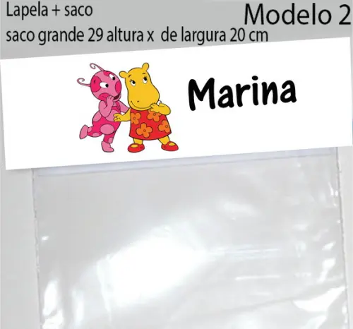 Lapela e Saco Grande-backyardigans