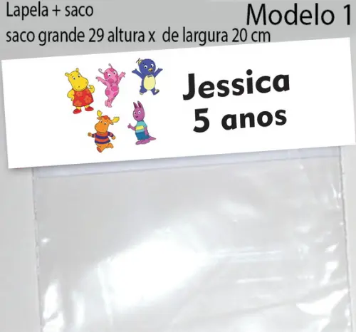 Lapela e Saco Grande-backyardigans