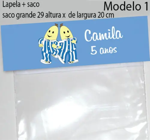 Lapela e Saco Grande-bananas de Pijama