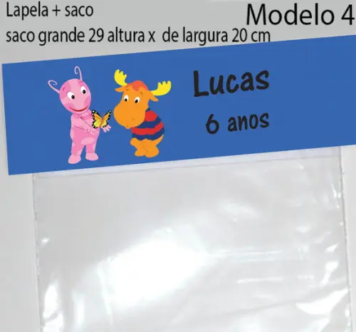Lapela e Saco Grande-backyardigans