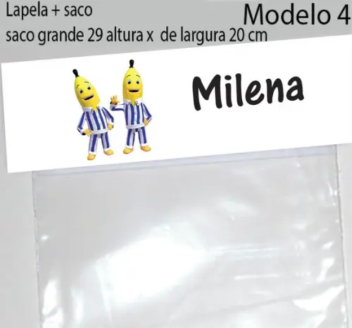 Lapela e Saco Grande-bananas de Pijama