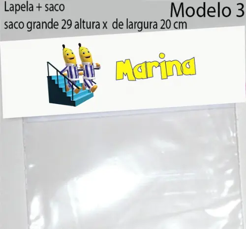 Lapela e Saco Grande-bananas de Pijama