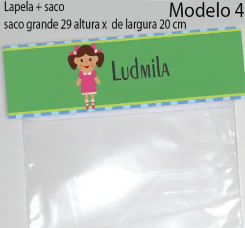 Lapela e Saco Grande-boneca