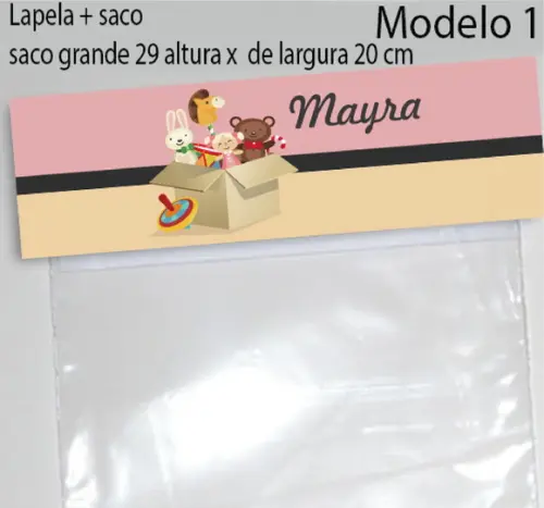 Lapela e Saco Grande-boneca