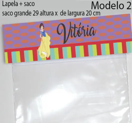Lapela e Saco Grande-branca de Neve