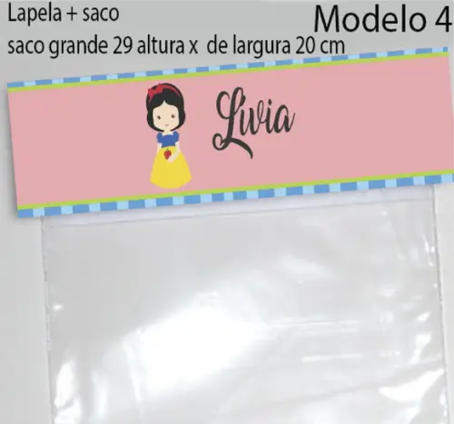 Lapela e Saco Grande-branca de Neve
