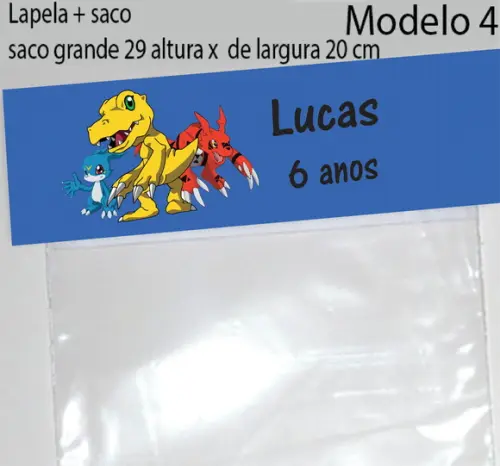 Lapela e Saco Grande-digimon
