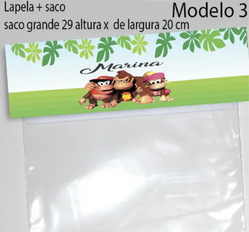 Lapela e Saco Grande-donkey Kong