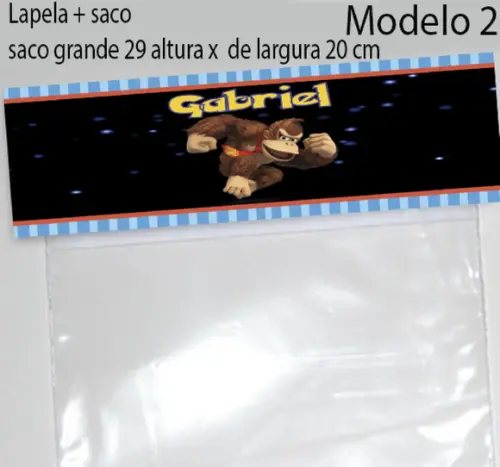 Lapela e Saco Grande-donkey Kong