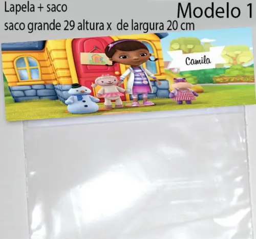 Lapela e Saco Grande-doutora Brinquedos