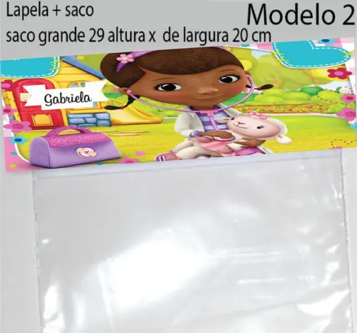 Lapela e Saco Grande-doutora Brinquedos