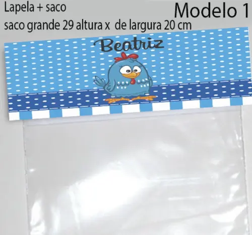 Lapela e Saco Grande-galinha Pintadinha
