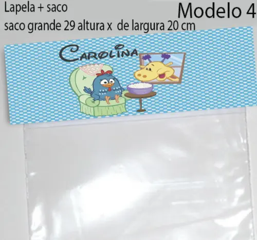 Lapela e Saco Grande-galinha Pintadinha