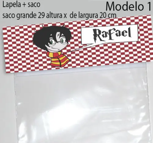 Lapela e Saco Grande-harry Potter-modelo 2