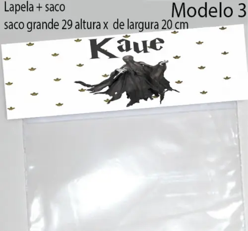 Lapela e Saco Grande-harry Potter-modelo 2