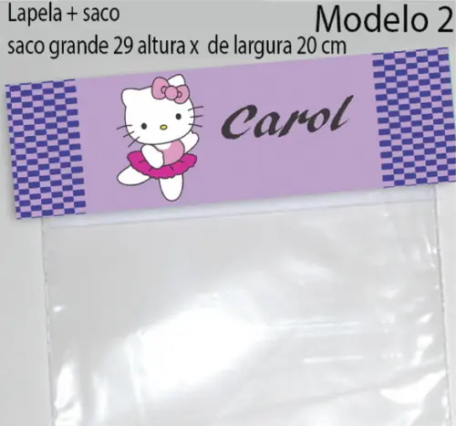 Lapela e Saco Grande-hello Kitty