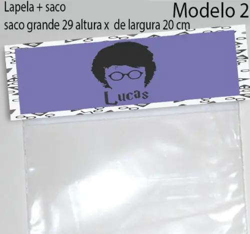 Lapela e Saco Grande-harry Potter-modelo 2