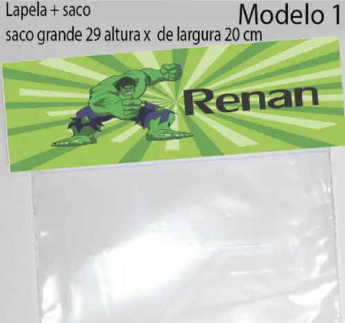 Lapela e Saco Grande-hulk