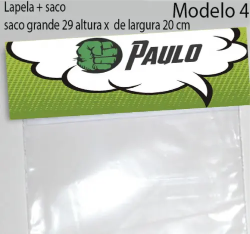 Lapela e Saco Grande-hulk
