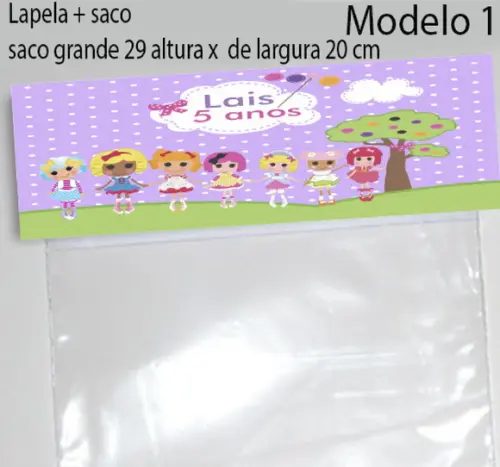 Lapela e Saco Grande-lalaloopsy