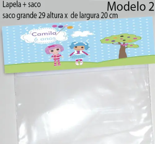 Lapela e Saco Grande-lalaloopsy