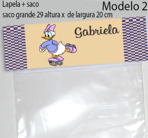 Lapela e Saco Grande-margarida