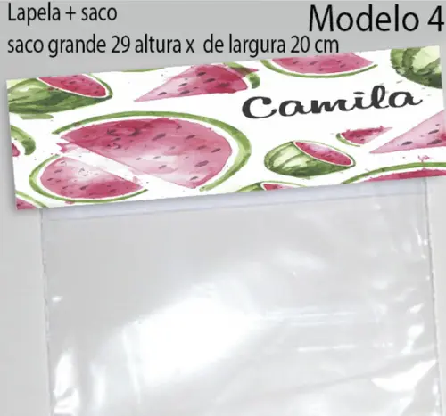 Lapela e Saco Grande-melancia