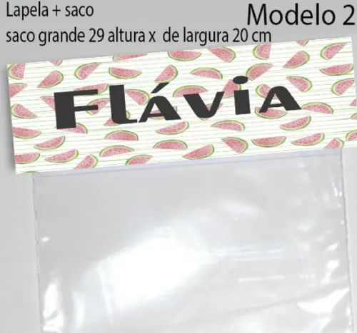 Lapela e Saco Grande-melancia
