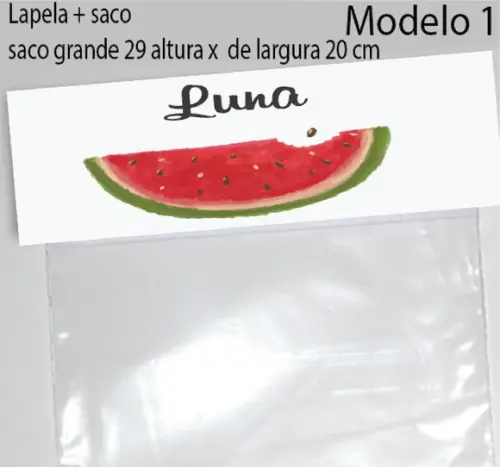 Lapela e Saco Grande-melancia