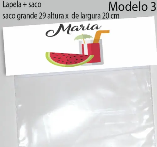Lapela e Saco Grande-melancia