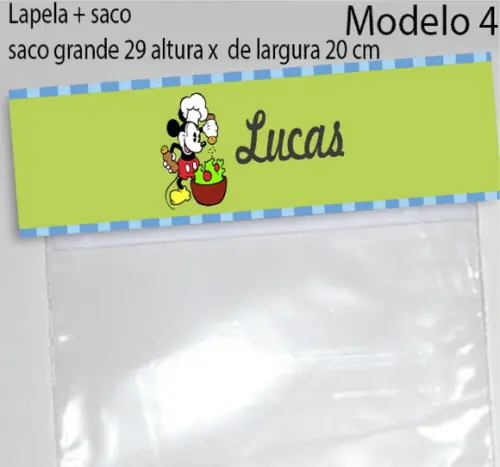 Lapela e Saco Grande-mickey