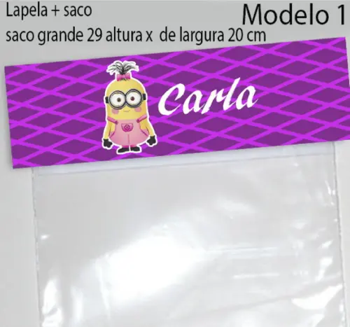 Lapela e Saco Grande-minions