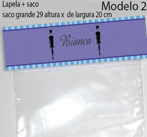 Lapela e Saco Grande-mulher Gato
