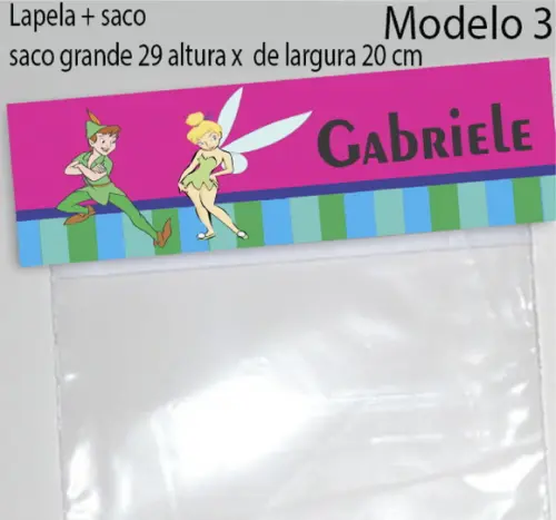Lapela e Saco Grande-peter Pan
