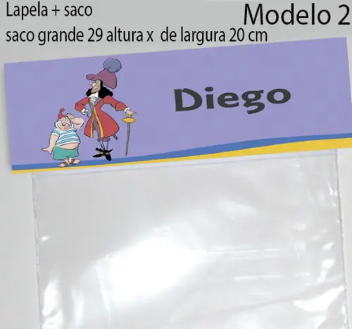 Lapela e Saco Grande-peter Pan