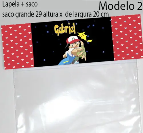 Lapela e Saco Grande-pokemon
