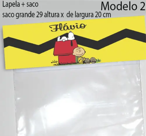 Lapela e Saco Grande-snoopy
